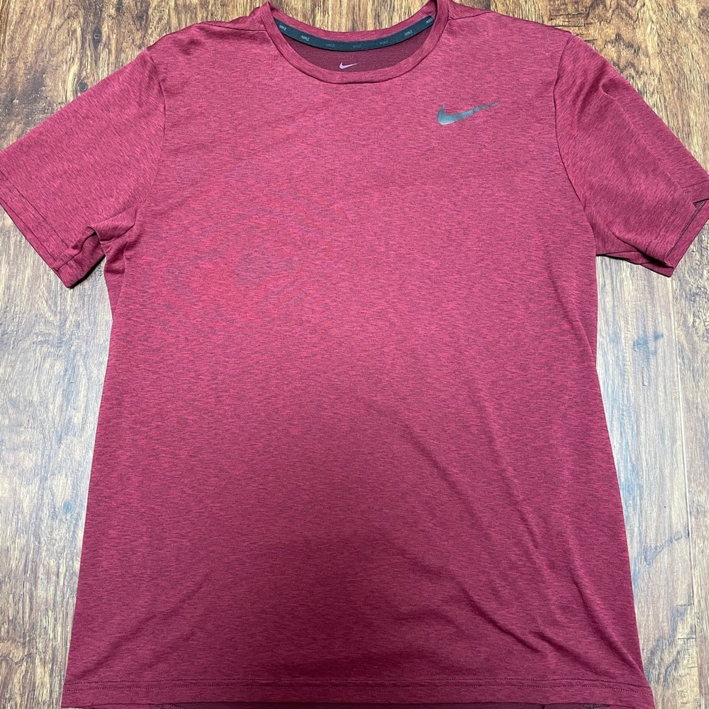 Red Dri-Fit Workout Shirt